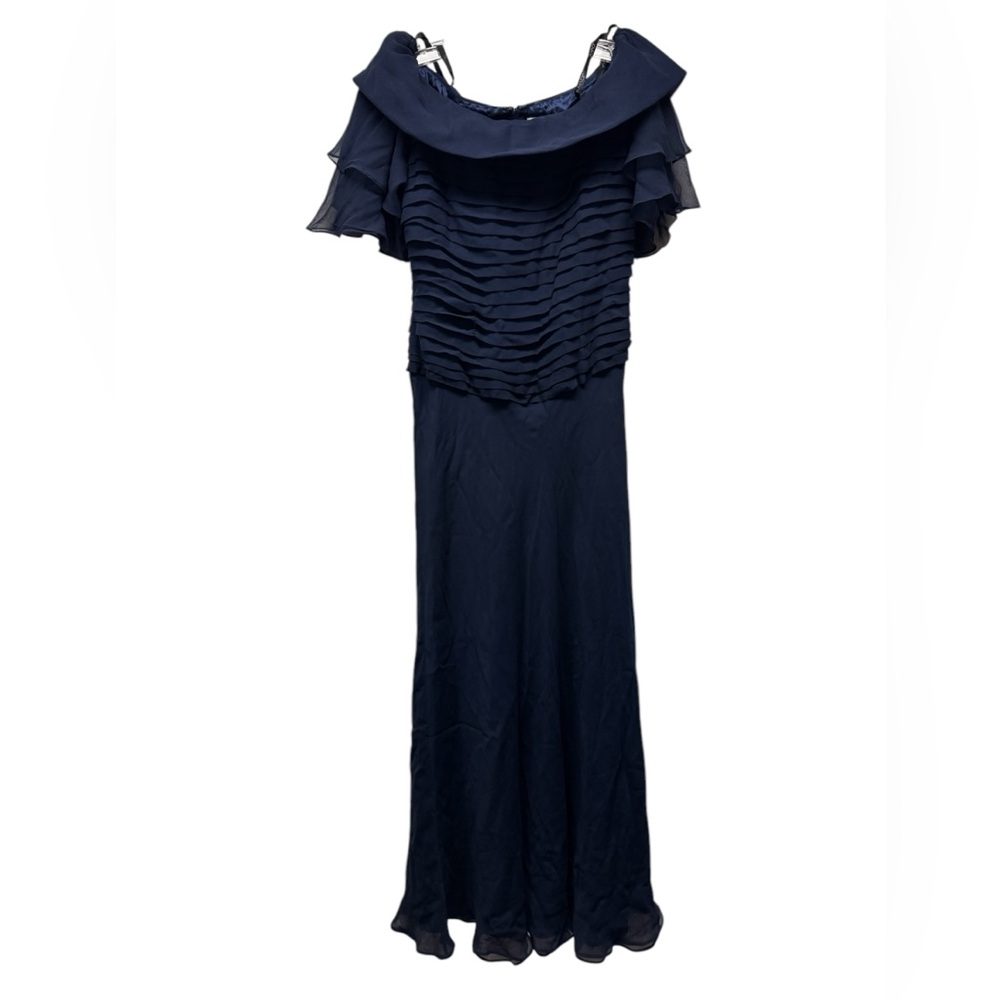 Jovani silk navy formal dress size 10